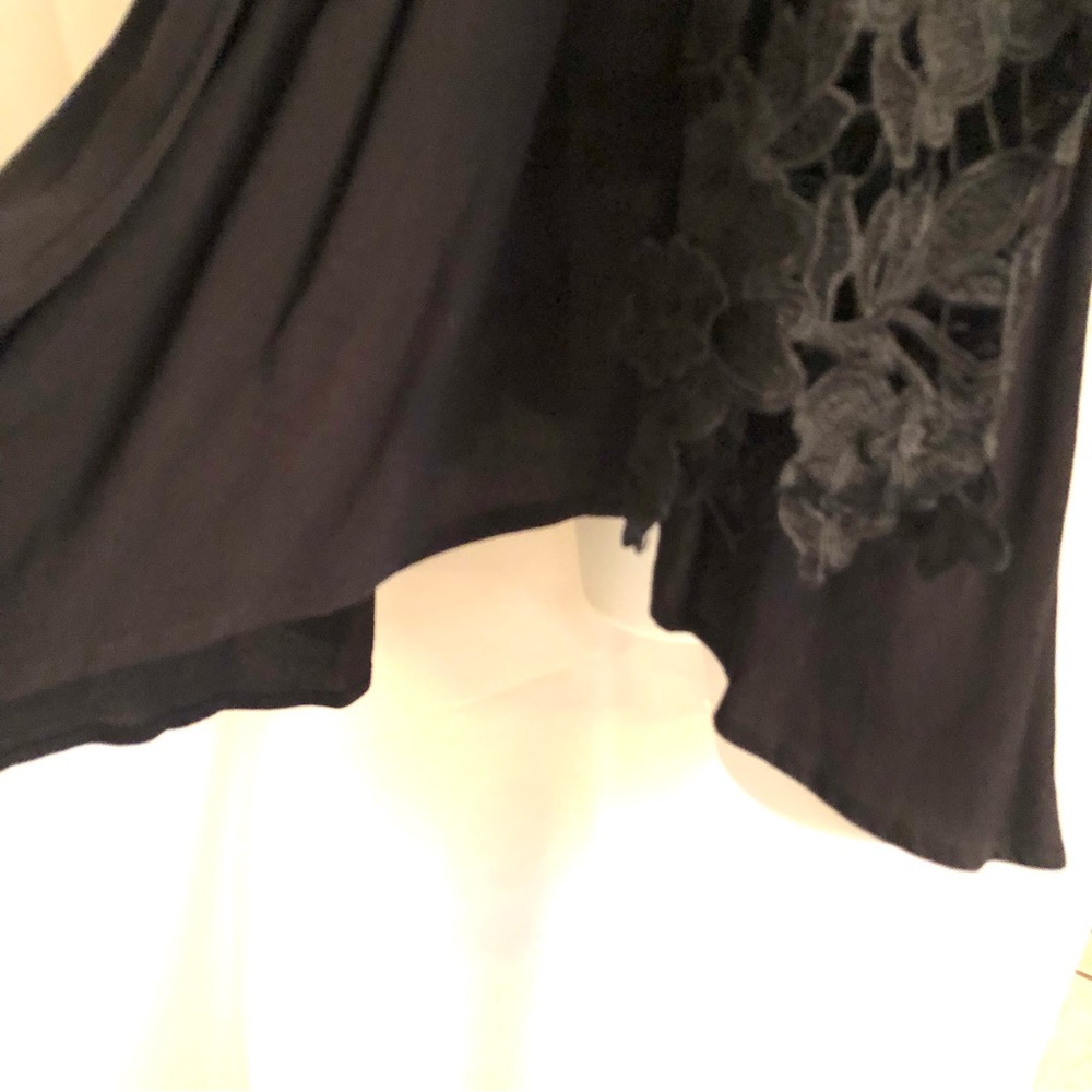 Anthropologie GUEST EDITOR Black Lace Smock Top - Picture 7 of 10